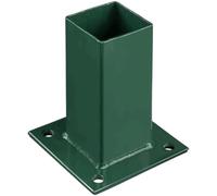 EASY CLOTURE Platine de Fixation 60 x 60 mm pour portillon grillagé Vert