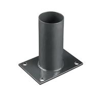 Platine de fixation diamètre 60 mm pour portillon grillagé Gris anthracite