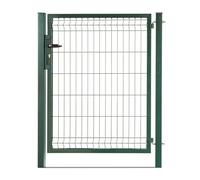 EASY CLOTURE Portillon grillagé en Acier galvanisé Maille 200 x 50 occultable Passage 1m x H 1m60 Vert