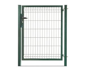 EASY CLOTURE Portillon grillagé en Acier galvanisé Maille 200 x 50 occultable Passage 1m x H 1m80 Vert