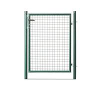 EASY CLOTURE Portillon grillagé en Acier galvanisé Maille 50 x 50 L 1m x H1m00 Vert - Résistant et sécurisé pour Jardin extérieur