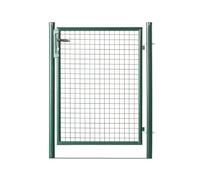 EASY CLOTURE Portillon grillagé en Acier galvanisé Maille 50 x 50 Passage L 1m x H1m20 Vert - Résistant et sécurisé pour Jardin extérieur