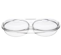Easy Cook Pocheuse à œufs Double pour Four à Micro-Ondes Transparent