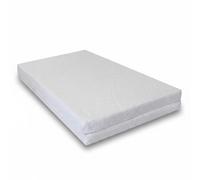 Easy Dort | Matelas Parc bébé 95x95 cm | Fabriqué en France | Carré | Épaisseur 5 cm | Housse en Bambou | Pliant & Transportable | Très Confortable | Blanc