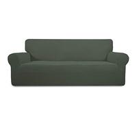 Easy-Going Housse de canapé Extensible 1 pièce pour canapé - Protection de Meubles Doux avec élastique en Bas pour Enfants, Tissu Jacquard élasthanne à Petits Carreaux (canapé, Vert Olive)