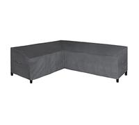 Easy-Going Housse de canapé pour terrasse en Forme de L, 203 x 274 cm, imperméable, pour extérieur, Robuste, avec Grille d'aération (Gauche, Gris foncé)