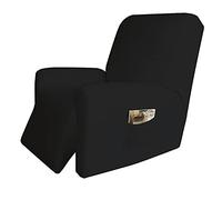 Easy-Going Lot de 4 Housses de canapé Extensibles en Microfibre - Spandex Doux et ajusté, Lavable Protection de Meubles avec élastique en Bas pour Enfants, Animaux domestiques (Fauteuil inclinable,