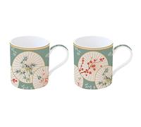 Easy Life - Coffret 2 Mugs en Porcelaine Fine 35 ecor Oriental Dreams - EASYLIFE