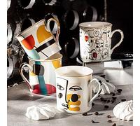 MODERNISM Mug Porcelaine - Coffret de 4