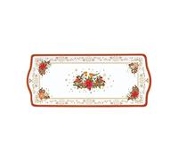 EASY LIFE Plateau 35 x 15 cm en porcelaine Christmas Melody