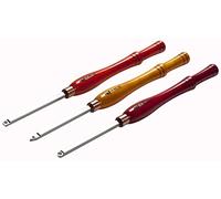 Easy Wood Tools Ensemble d'outils de tournage sur bois Easy Full-Size 3 pièces (12025) pour tournage sur bois/grattoir avec inserts en carbure remplaçables