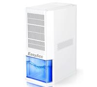EasyAcc Déshumidificateur a Air, 1.3L/J Électrique Déshumidificateur Silencieux, Anti Moisissure, Pour Une Meilleure Qualité de L'air, éclairage 7 Couleurs,Arrêt Auto, Pour Salle de Bain, Chambre
