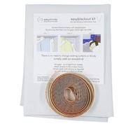 Easyblinds Easyblackout Store occultant avec Ruban adhésif, Crème, pour fenêtres jusqu'à 200x135cm, Autres Disponibles, Faire n’Importe Quelle Forme/Taille, Design breveté, Occultation complète