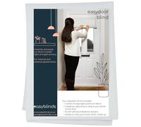 Easyblinds Easydoor Store pour Porte vitrée, Facile et Rapide à Installer, Blanc, pour fenêtre jusqu'à 75x110cm, Fixation autocollante, Couper pour créer n'importe Quelle Forme/Taille