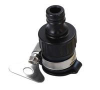 EasyByMall Adaptateur de robinet fileté pour système Kärcher Click, raccord de tuyau à vis papillon en acier inoxydable pour robinet intérieur, remplace 2.645-256.0