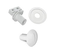EasyByMall C-65 Essieu de roue arrière et kit de rondelles pour nettoyeur de piscine Polaris 180 280 EC65, pièces de rechange ABS avec vis pour aspirateurs robotiques Zodiac