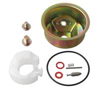 EasyByMall Kit de chambre de cuve de flotteur de carburateur pour moteurs Honda GX240/GX270/GX340/GX390 - Kit de réparation métallique avec joint, flotteur, aiguille, ressort et boulons