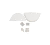 EasyByMall Kit de peigne de piscine pour aspirateur Hayward Navigator Vac Cleaner, pièces de rechange ABS avec ailettes gauche/droite et 4 chaussures