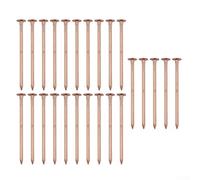 EasyByMall Lot de 25 clous en cuivre pur de 7,6 cm pour enlever les racines, le jardinage, l'aménagement paysager