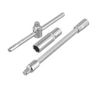 EasyByMall Lot de 3 rallonges de douilles en métal 6,35 mm pour espaces
