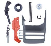 EasyByMall Manchon de poignée de frein de chaîne avec joint de genou pour tronçonneuse Husqvarna 362/365/371/372/372XP - Comprend couvercle de frein, ressort, protection et matériel