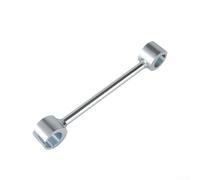 EasyByMall Outil de réglage de charnière de porte à double extrémité pour un ajustement précis e menuiserie robuste argentée 22,4 cm (grande)