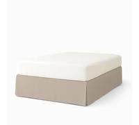 EasyCosy Cache Sommier ATENEA 90x200 Microfibre Volant 32 cm Beige | Habille et protège le sommier avec des élastiques de maintien pour un ajustement parfait.