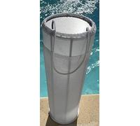 EASYFILTER Cartouche Filtrante 10 Microns Compatible Weltico C3, Skimmer et Modèles Équivalents - Structure Inox Réutilisable avec Manchette Remplaçable - Système Breveté - Vendue à l’Unité