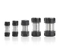 easyhaha 1PC Double mandrin Moteur Arbre ER11 ER16 ER20 ER20 ER25 ER32 Porte-Outil Moteur Arbre Colonne Broche ER Pince Machine de Gravure (Size : ER11-ER11)