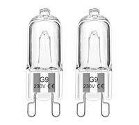 EASYIVY Ampoule Halogène G9 Pour Four 25W 230V Ampoule de Four G9 Dimmable Tolérance 300°C Pour AEG/Neff/Whirlpool/Smeg/Bosch, Micro-ondes, Blanc Chaud 2700K, Lot de 2