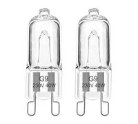 EASYIVY Ampoule Halogène G9 Pour Four 40W 230V Ampoule de Four G9 Dimmable Tolérance 300°C Pour AEG/Neff/Whirlpool/Smeg/Bosch, Micro-ondes, Blanc Chaud 2700K, Lot de 2