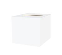 EASYLAVIE Urne Mariage Carton Blanc Urne pour Enveloppe et Cartes 23 * 23cm Blanc Boite de Enveloppe pour Mariage Anniversaire et Reuion Reception Boite de Cartes