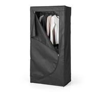 EASYmaxx Armoire en Tissu Pliable avec Fermeture éclair et Tringle à vêtements - Idéale comme Armoire de Camping ou Armoire Mobile à la Maison - Portant modulaire