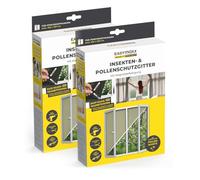 EASYmaxx Insect Protect Moustiquaire & Moustiquaire anti-pollen | avec fixation magnétique | Moustiquaire de fenêtre | Moustiquaire anti-pollen | pour fenêtres jusqu'à 130 x 150 cm | set de 2 pièces