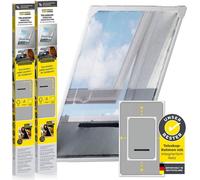 EASYmaxx Insect Protect Moustiquaire télescopique fenêtre avec cadre et moustiquaire intégrée | Moustiquaire pour fenêtre de toit | Sans couper | Sans percer | 63 x 93 cm à 100 x 160 cm [2 unités]