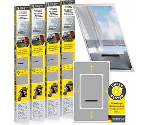 EASYmaxx Insect Protect Moustiquaire télescopique pour fenêtre de toit - lot de 4