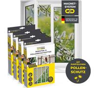 EASYmaxx Insect Protect Protection magnétique contre les insectes et le pollen, set de 4 - jusqu'à 110x130cm