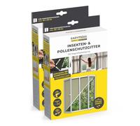 EASYmaxx Moustiquaire de fenêtre avec Protection Contre Le Pollen & Magic Click | Peut être découpée pour des fenêtres jusqu'à 110x130 cm | Montage Facile avec 12 aimants - Pas de perçage [2 Pièces]