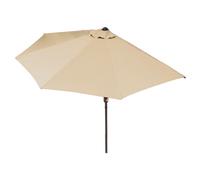 EASYmaxx Parasol semi-circulaire beige avec protection UV