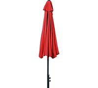 EASYmaxx Parasol, Terracotta, 270 x 140 cm, Parasol Semi-Circulaire