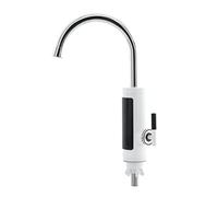 EASYmaxx Robinet d'eau chaude & froide avec chauffe-eau instantané | Avec affichage digital de la température par LED | Idéal pour l'atelier, le garage, le camping, le jardin et la terrasse