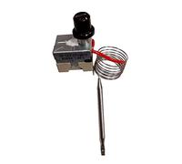 Easyricambi Thermostat sécurité pour poêle à pellets capillaire 1,5 m, 90/110 °C, réarmement manuel