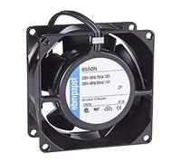 Easyricambi Ventilateur axial EBM PAPST 8550N, structure et ventilateur en métal, 80 x 80 x 38 mm, hautes températures jusqu'à 70 °C pour poêle à granulés