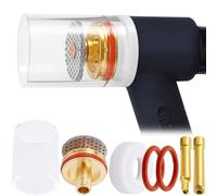 EATBALE lentilles de gaz en verre pour TIG accessoires de soudage pistolet de soudage pour SR WP 17 18 26, torche de soudage pour TIG buse de gaz en verre, pince (1,6 mm 2,4 mm) (8 pièces)