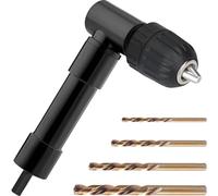 EATBALE Mandrin à Angle Droit Perceuse à angle droit Accessoire 0,8-10 mm Avec pince de serrage sans daptateur 90 degrés Angle droit Rallonge de coude pour angles étroits Espace de travail
