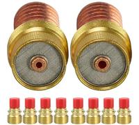 EATBALE Pièces de Rechange Corps de Pince de lentille à gaz Torche de soudage pour TIG Convient aux consommables WP-9/20/25 45V44 2,4 mm (3/32 Pouces) Kit d'accessoires pour Pistolet de soudage