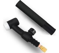 EATBALE WP-17FV pour TIG Torche Corps de la Tête de Soudage Tuyau/Valve Refroidissement par air 150 Amps Tête Flexible avec Valve à Gaz WP-17FV avec Poignée Col de la Torche Corps de la Torche