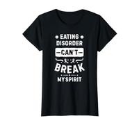 Eating Disorder Awareness Fruit of Loom Original T Le Trouble de l'alimentation ne Peut Pas briser Mon Esprit T-Shirt Graphique avec Valeur, Femme, Noir, M Femme (Lot de 1)