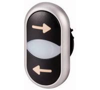 Eaton Bouton-poussoir à double touche M22-DDL-S-X226/X26 collerette plastique 1 pc (105227)