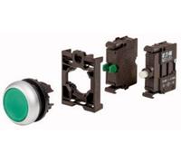 Eaton 110930 M22-DL-G-K10LED-BVP Bouton-poussoir lumineux à rappel collerette plastique bouton 1 pc(s) Package